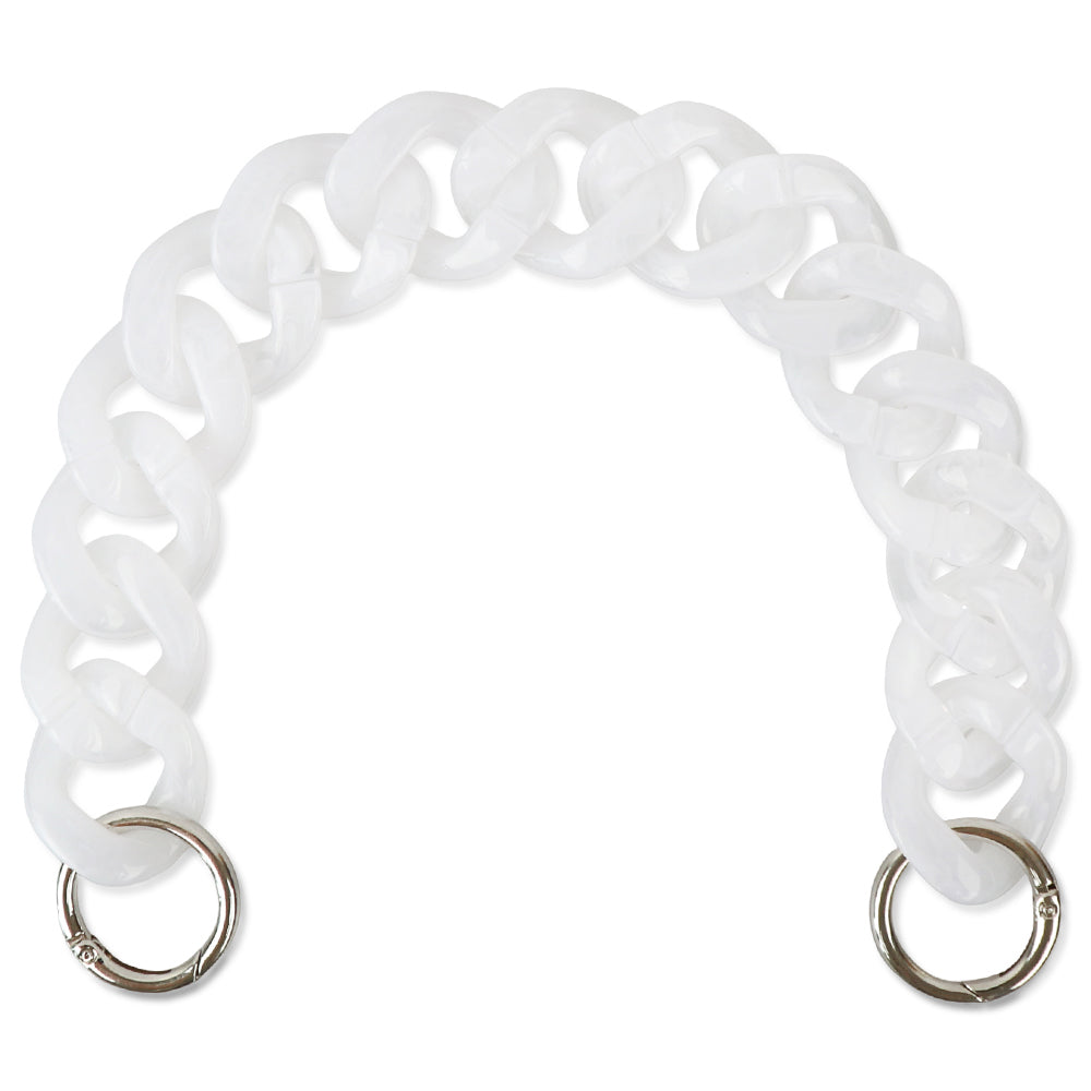 Acrylic Bag Handle - Clear Chunky Chain with Lobster Clasps