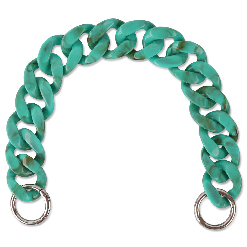 Acrylic Bag Handle - Clear Chunky Chain with Lobster Clasps