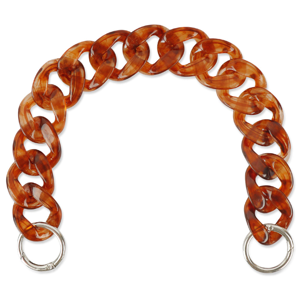 Acrylic Bag Handle - Clear Chunky Chain with Lobster Clasps