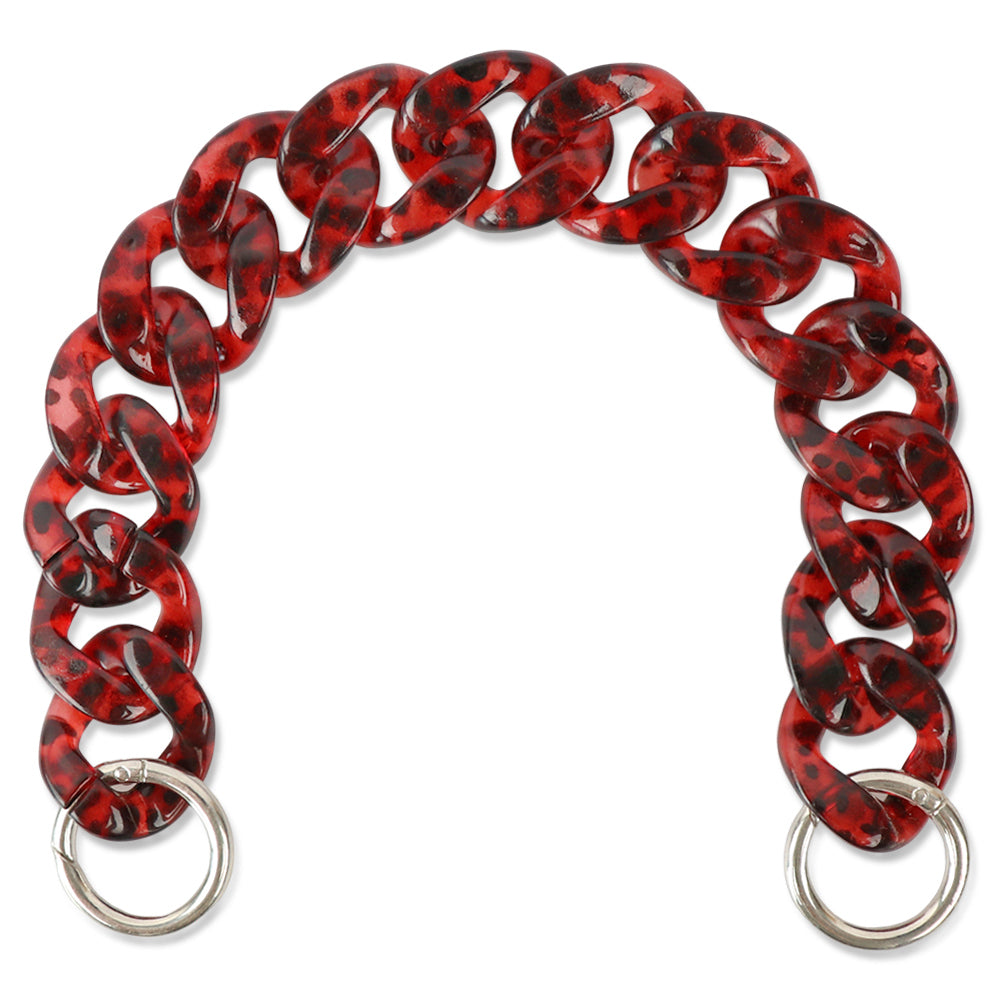 Acrylic Bag Handle - Clear Chunky Chain with Lobster Clasps