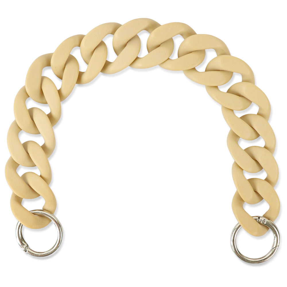 Acrylic Bag Handle - Clear Chunky Chain with Lobster Clasps