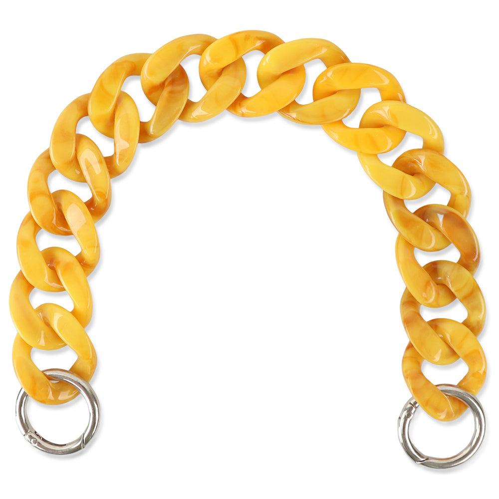 Acrylic Bag Handle - Clear Chunky Chain with Lobster Clasps