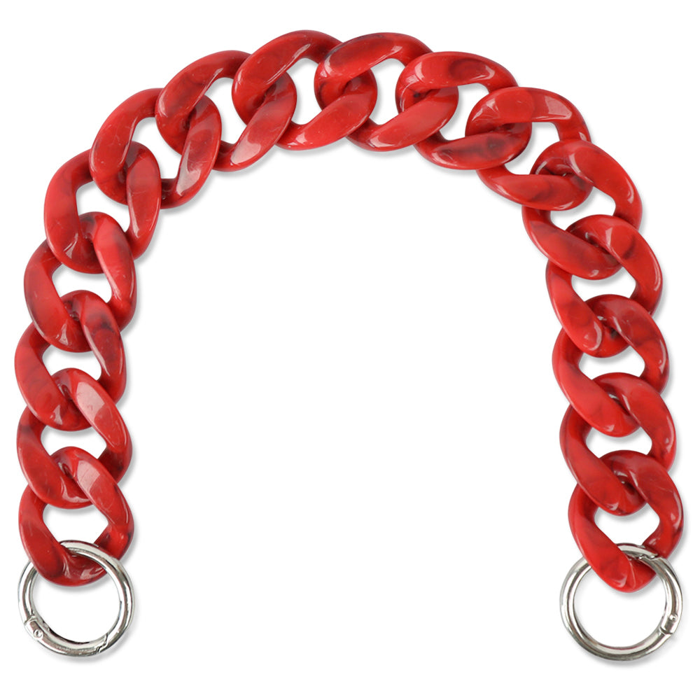 Acrylic Bag Handle - Clear Chunky Chain with Lobster Clasps