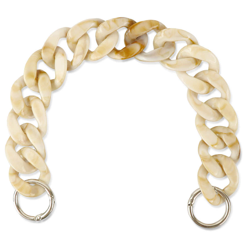 Acrylic Bag Handle - Clear Chunky Chain with Lobster Clasps