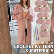Pink Mist Cardigan Crochet Kit (skill level Intermediate)