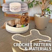 Dog Bed & Mat Crochet Kit (skill level Beginner)