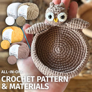 Coasters Sloth & Owl Crochet Kit (skill level Beginner)