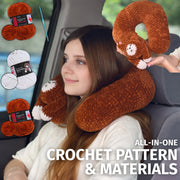 Travel Pillow Crochet Kit (skill level Beginner)