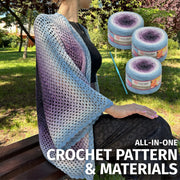Granny Hexagon Cardigan Crochet Kit (skill level Beginner)