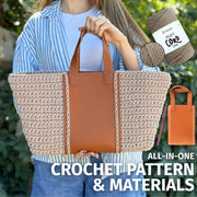 Tote Bag Crochet Kit (skill level Beginner)