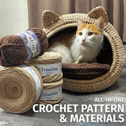 Cat Bed Crochet Kit (skill level Beginner)