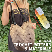 Magnolia Tote Bag Crochet Kit (skill level Beginner)