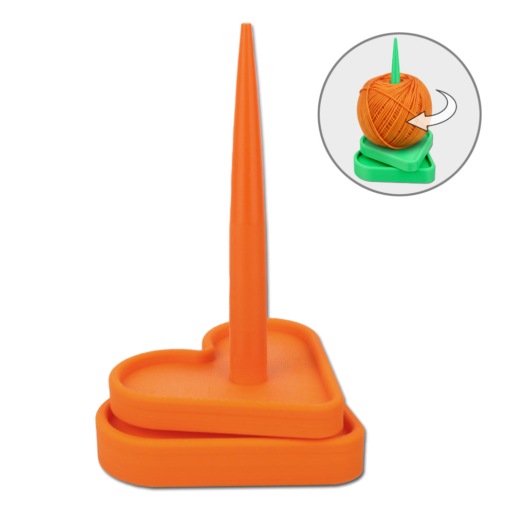 3D Printed Heart-Shaped Yarn Holder