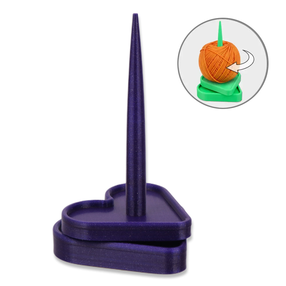 3D Printed Heart-Shaped Yarn Holder