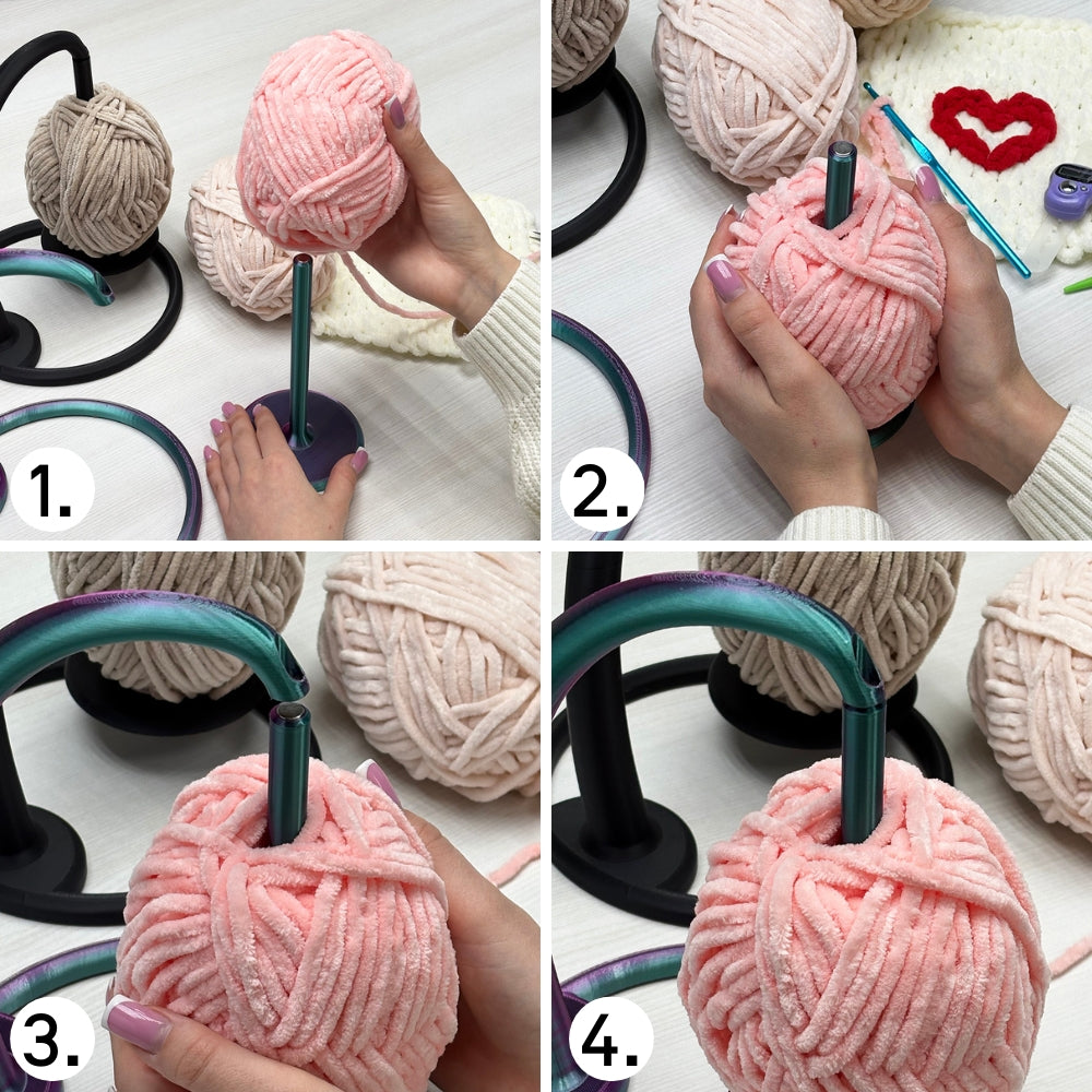 Magnetic Rotating Yarn Holder