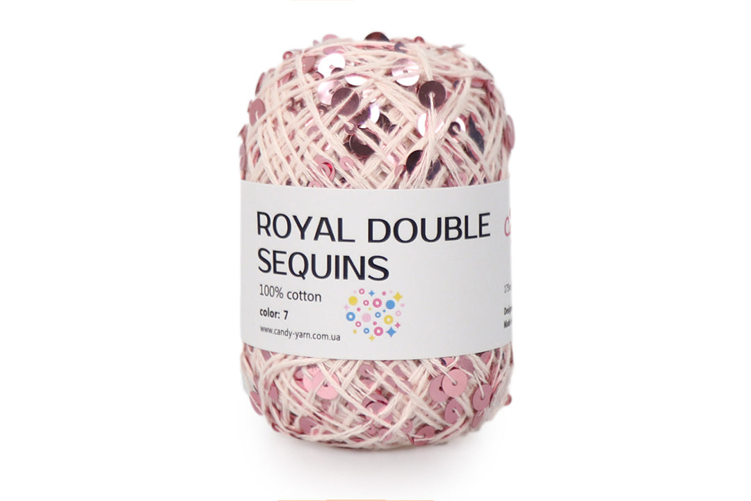 Candy-Yarn Royal Sequin, 7 Colors, 1.76 oz / 191 yards