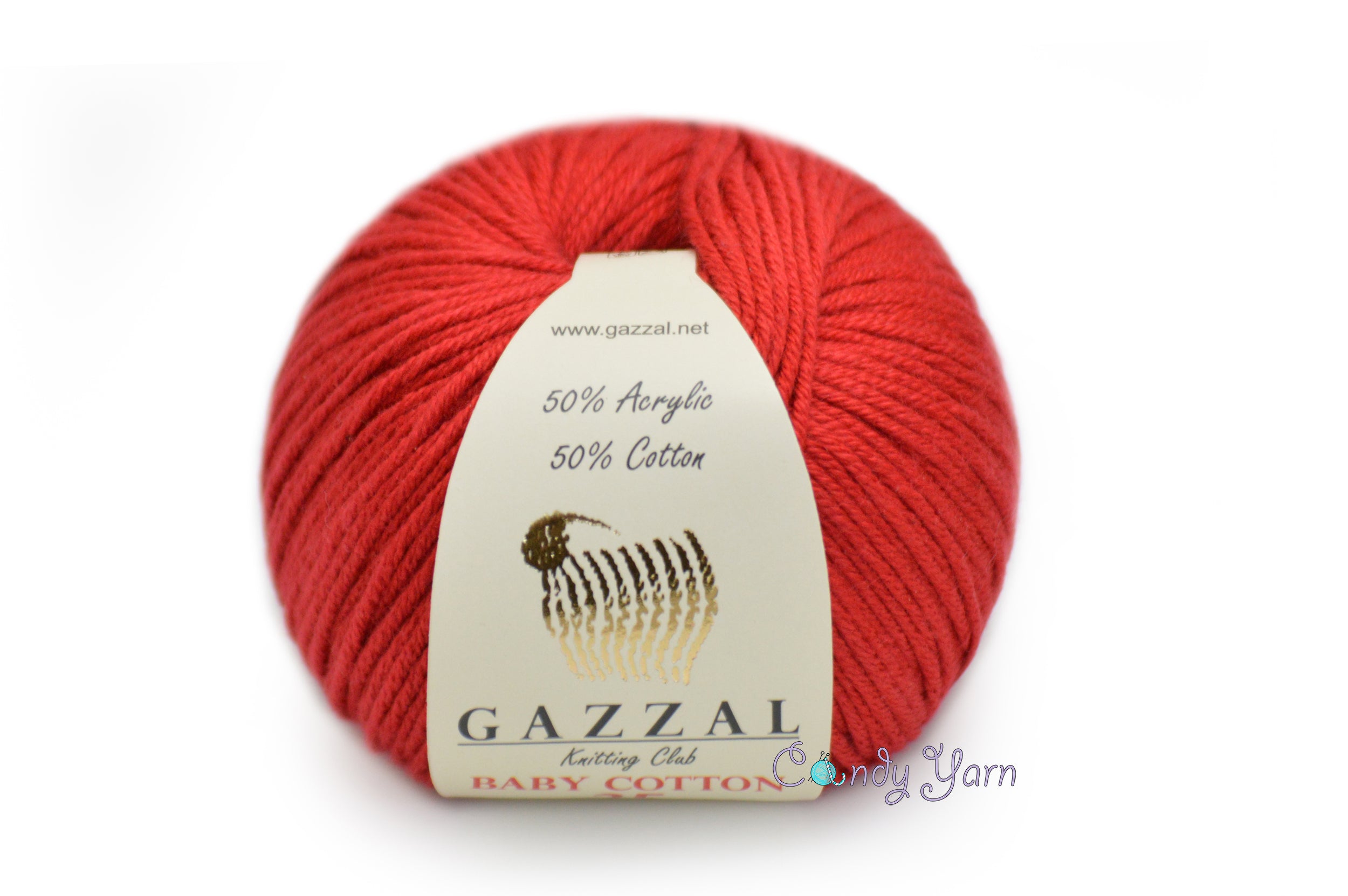 Gazzal Baby Cotton 25, 24 colors, 0.88 oz / 90 yards