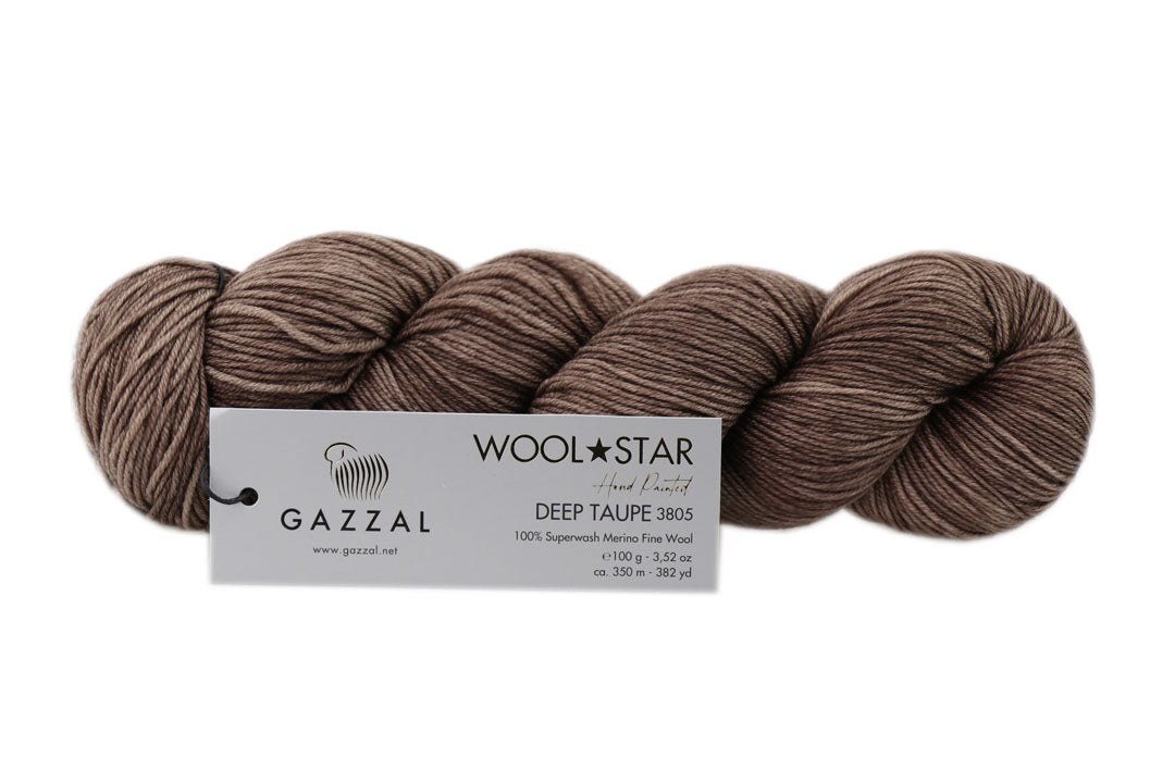 Gazzal Wool Star, 31 colors, 3.5 oz / 437 yards
