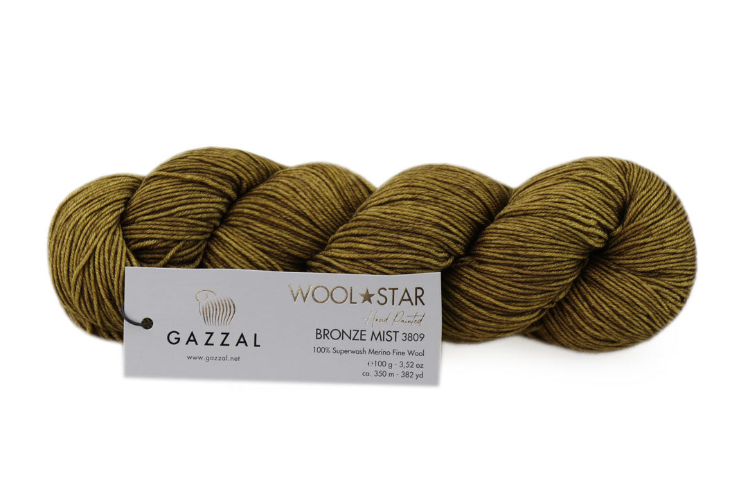 Gazzal Wool Star, 31 colors, 3.5 oz / 437 yards