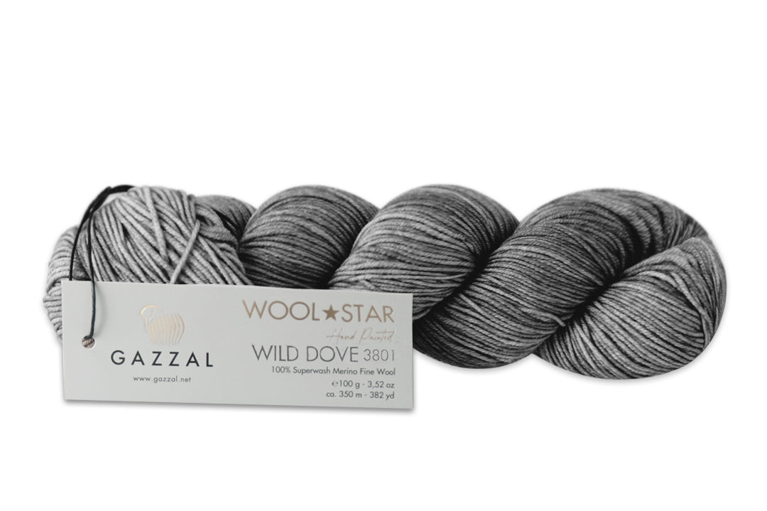 Gazzal Wool Star, 31 colors, 3.5 oz / 437 yards