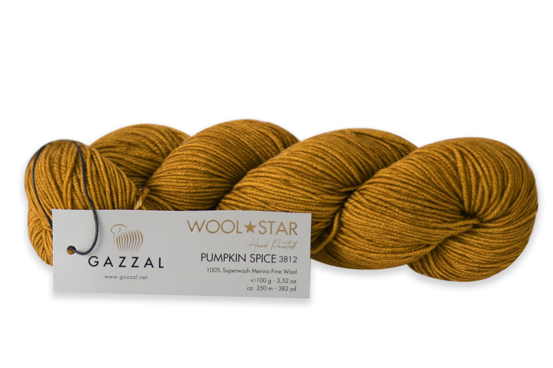 Gazzal Wool Star, 31 colors, 3.5 oz / 437 yards
