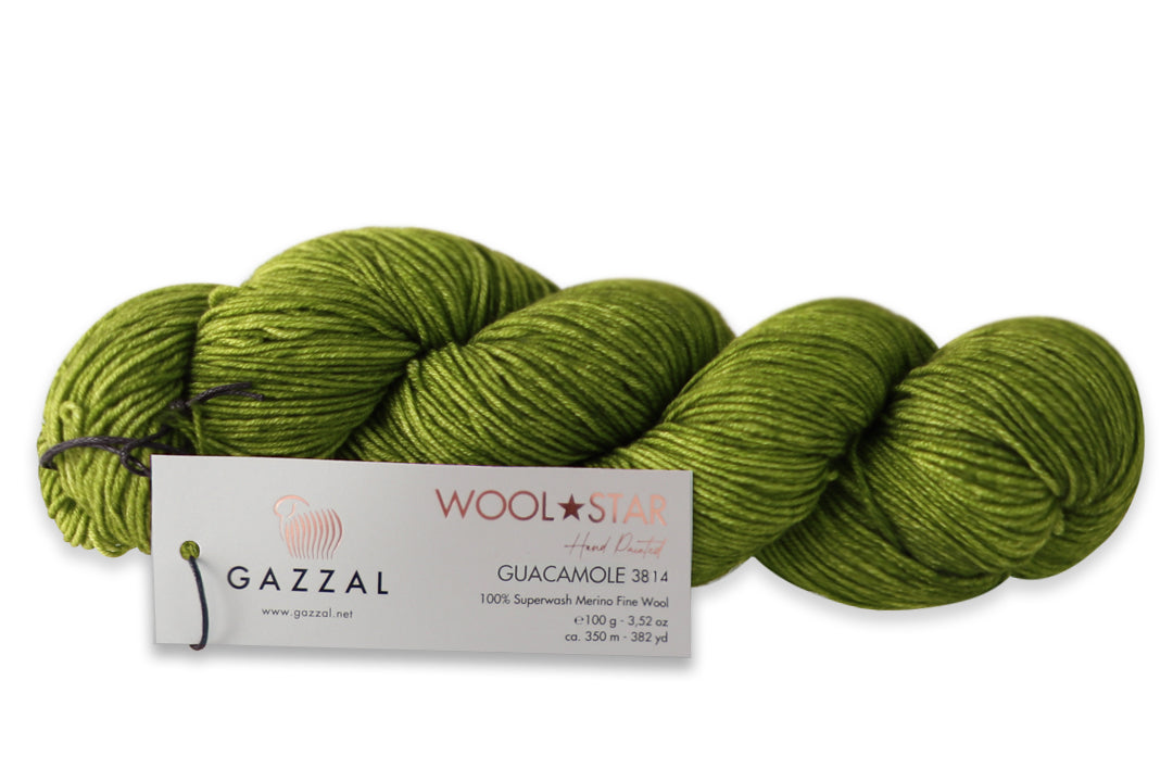 Gazzal Wool Star, 31 colors, 3.5 oz / 437 yards