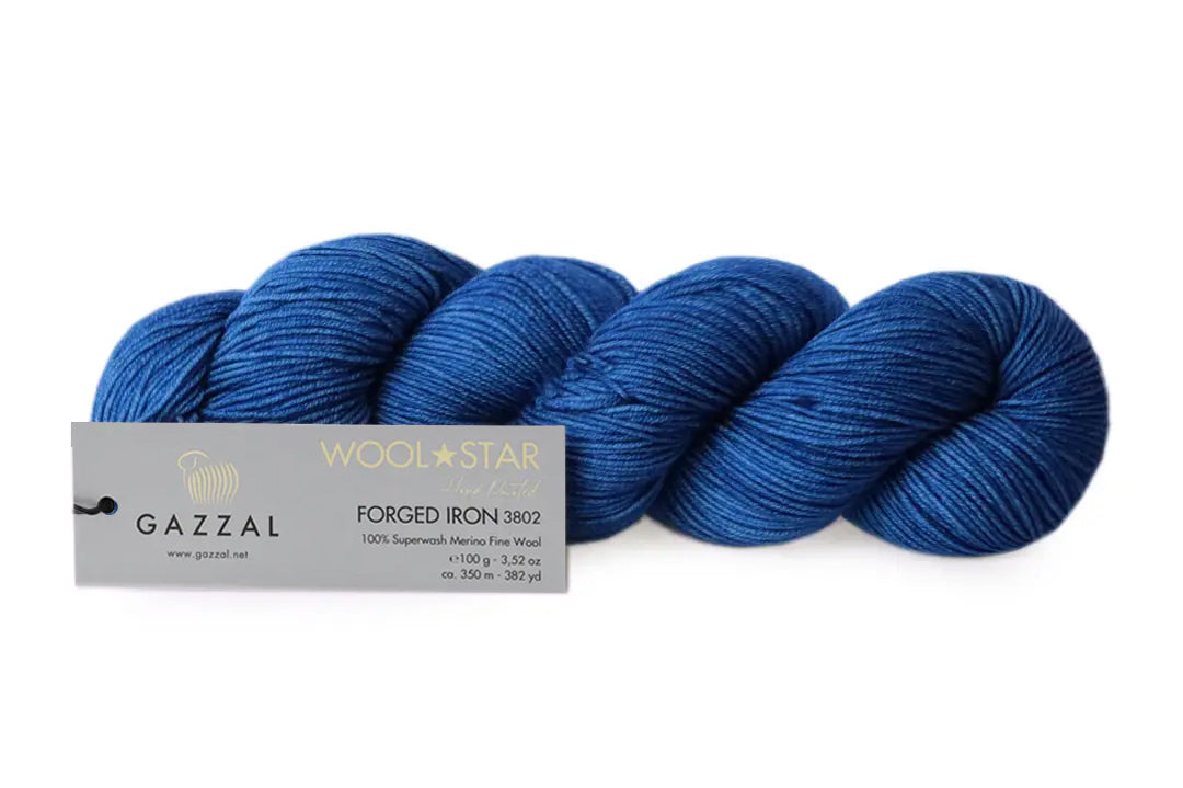 Gazzal Wool Star, 31 colors, 3.5 oz / 437 yards