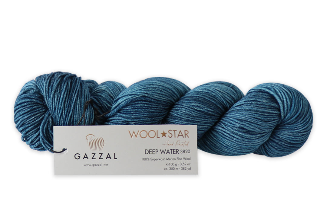Gazzal Wool Star, 31 colors, 3.5 oz / 437 yards