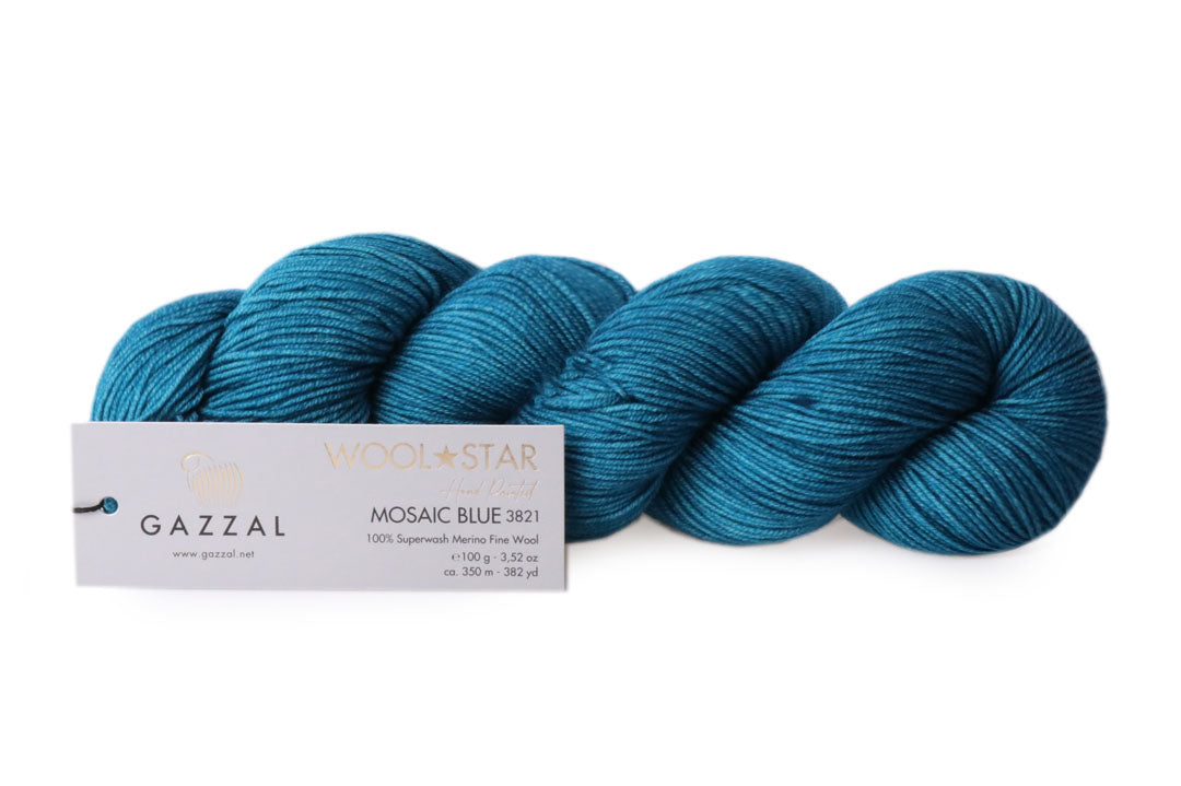 Gazzal Wool Star, 31 colors, 3.5 oz / 437 yards