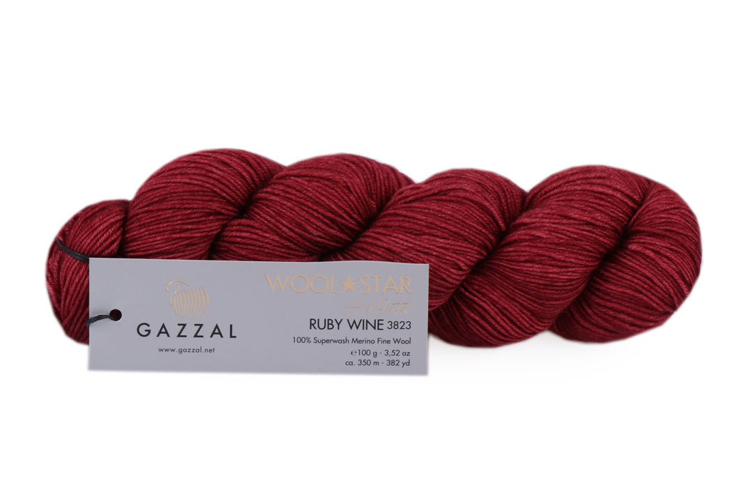 Gazzal Wool Star, 31 colors, 3.5 oz / 437 yards