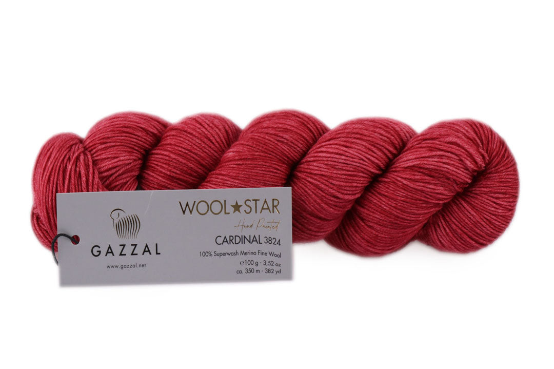Gazzal Wool Star, 31 colors, 3.5 oz / 437 yards