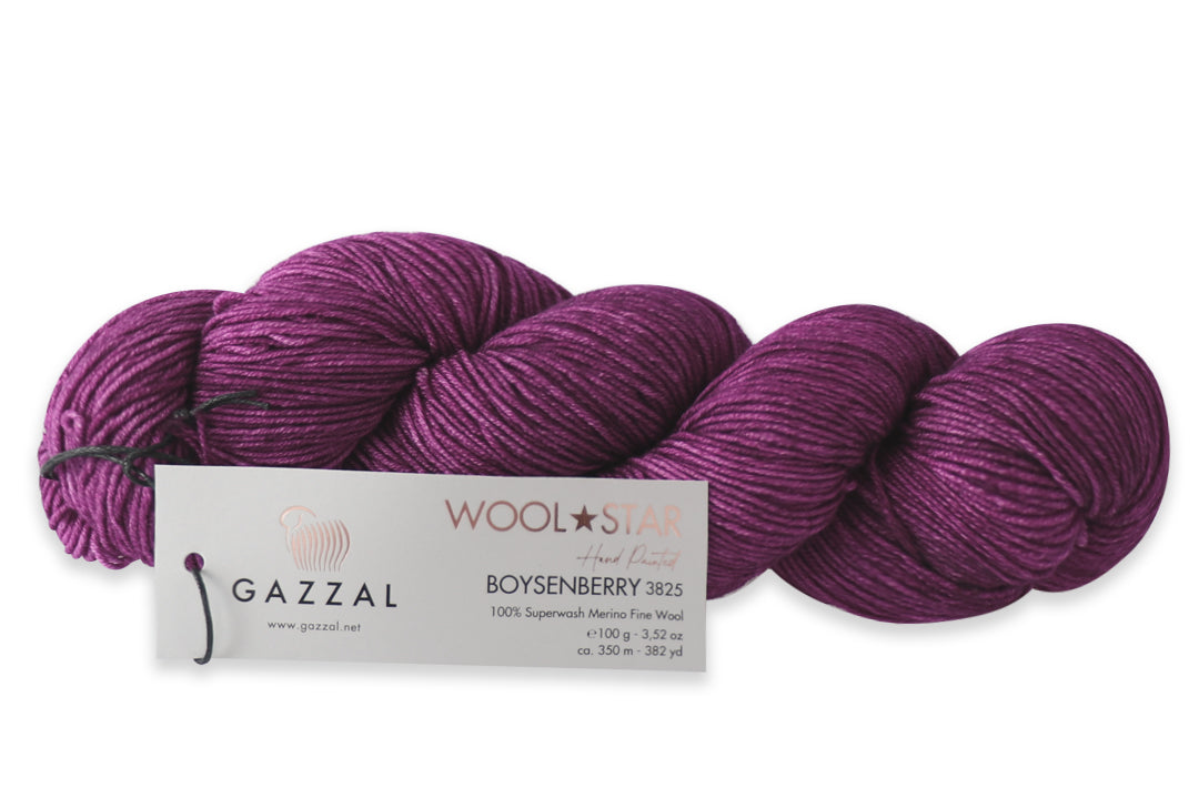 Gazzal Wool Star, 31 colors, 3.5 oz / 437 yards