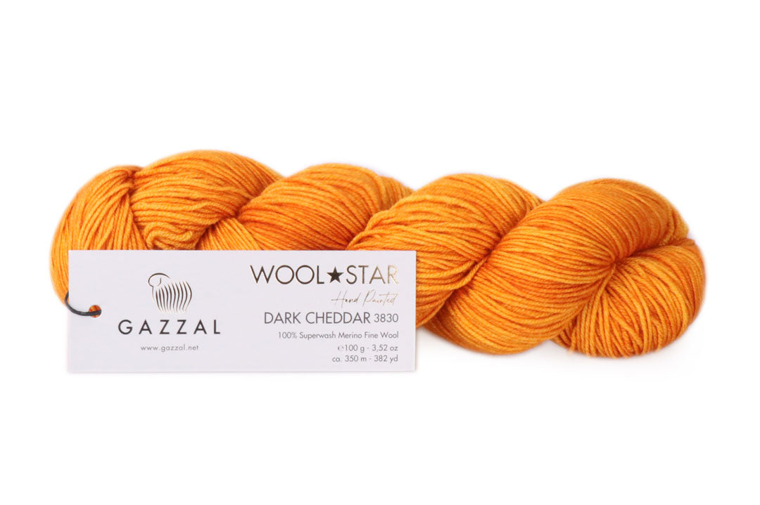 Gazzal Wool Star, 31 colors, 3.5 oz / 437 yards
