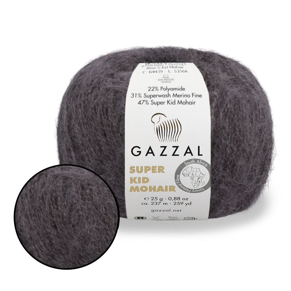 Gazzal Super Kid Mohair, 20 colors, 0.88 oz / 259 yards