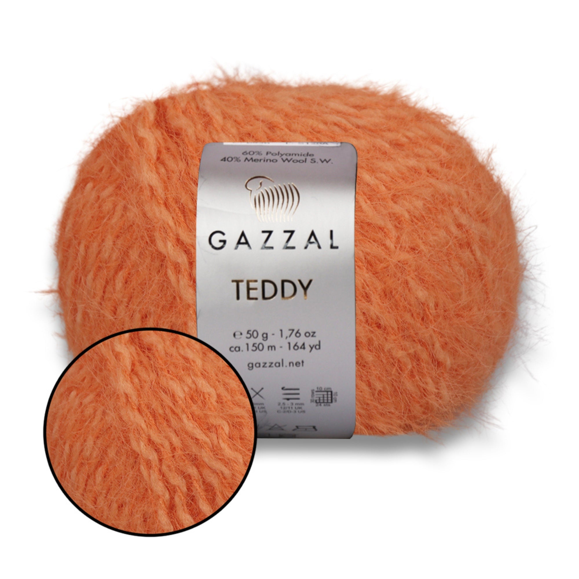 Gazzal Teddy, 26 colors, 1.76 oz / 164 yds