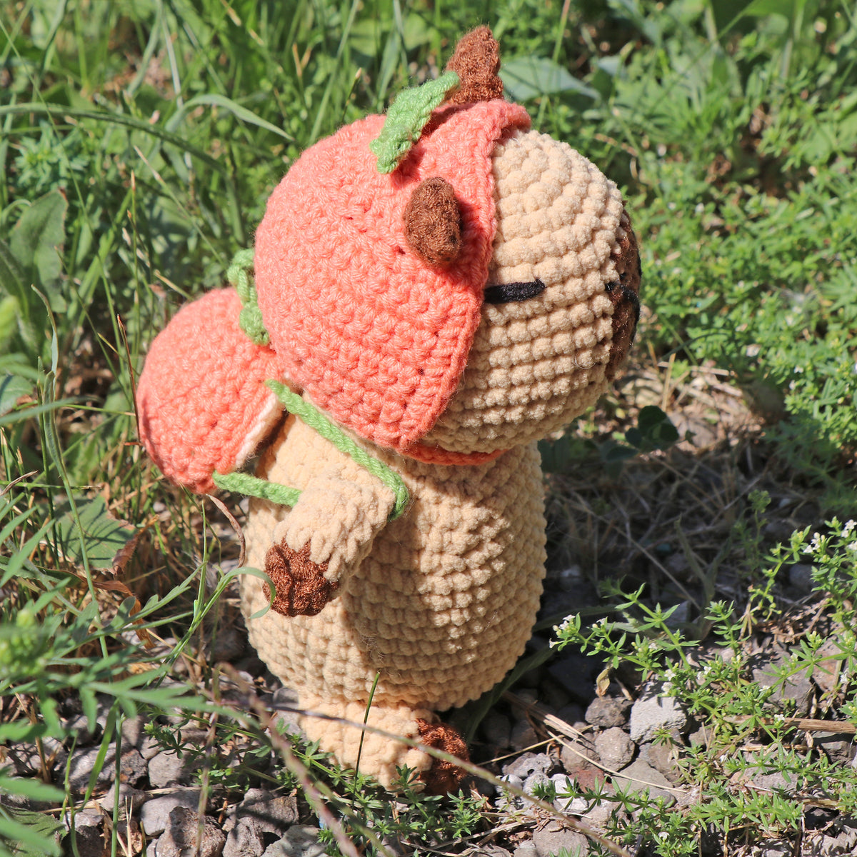PEACH CAPYBARA Crochet Pattern (skill level intermediate)