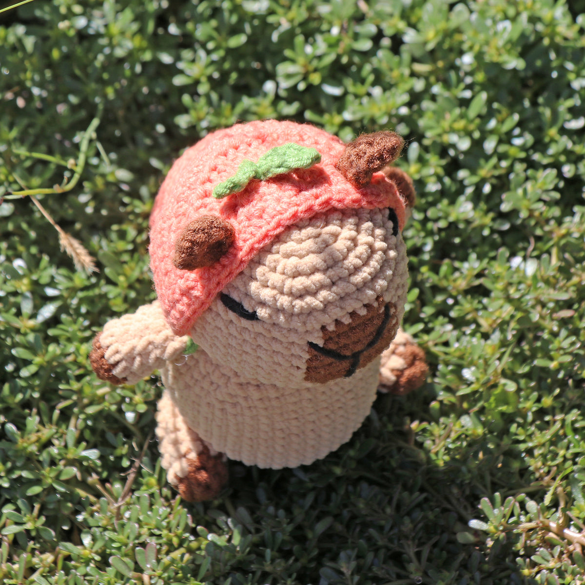 PEACH CAPYBARA Crochet Pattern (skill level intermediate)