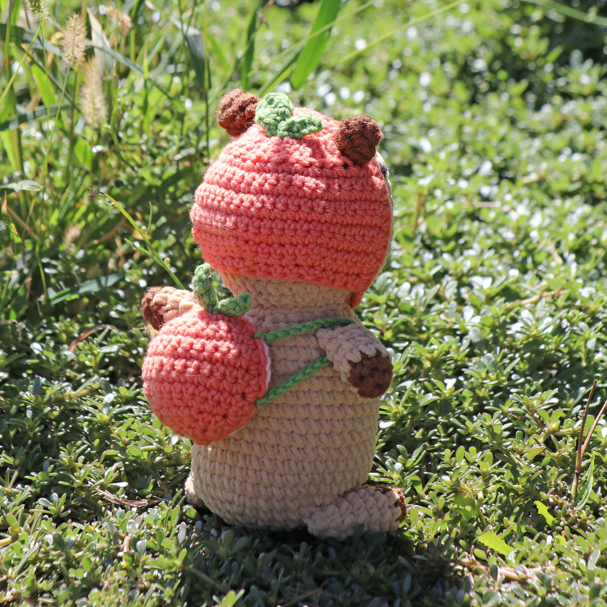 PEACH CAPYBARA Crochet Pattern (skill level intermediate)