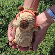 PEACH CAPYBARA Crochet Pattern (skill level intermediate)