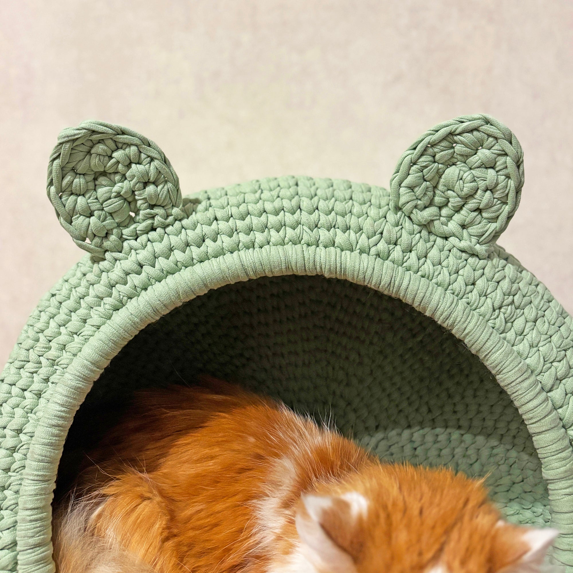 CAT BED Crochet Pattern (skill level beginner)