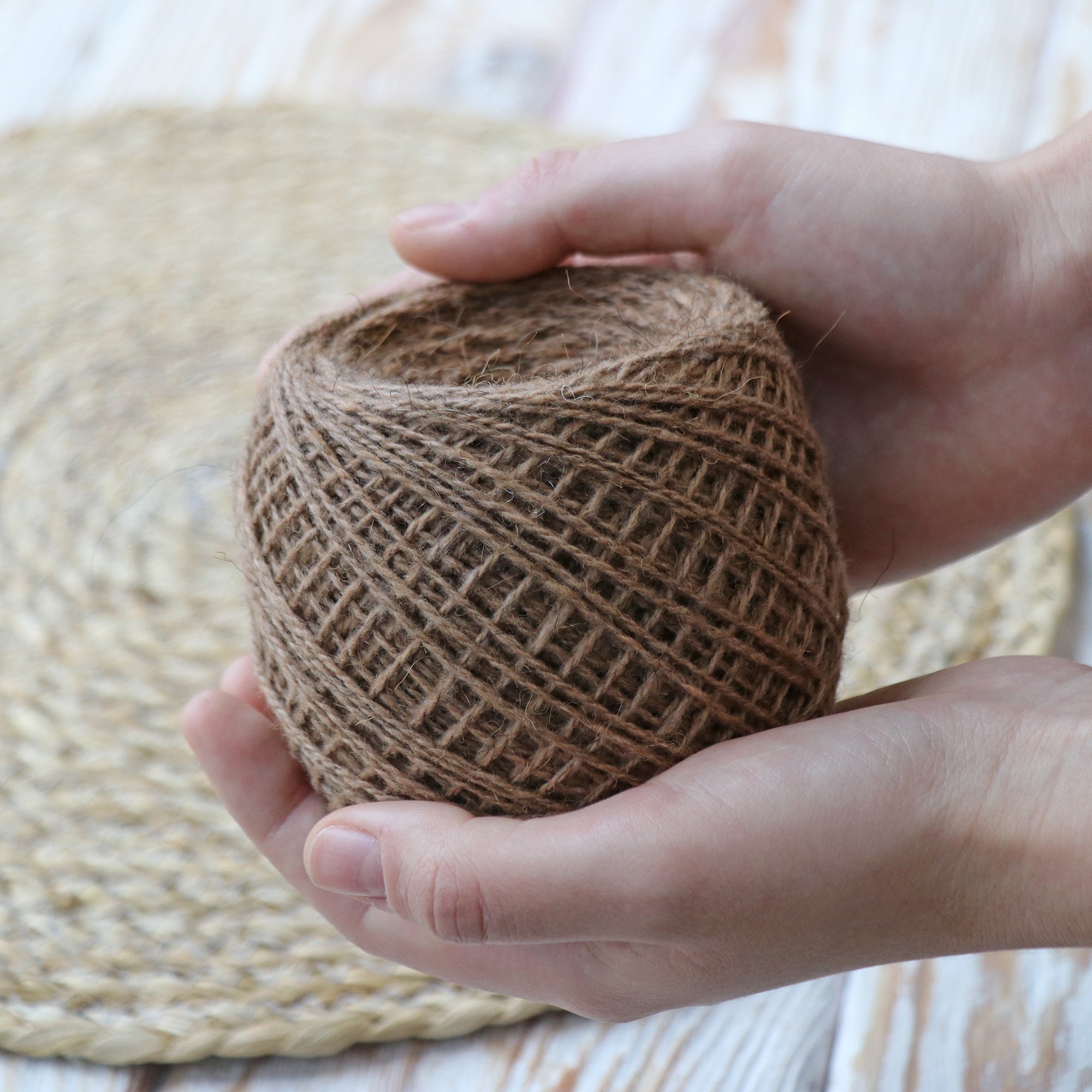 Camel Wool Yarn, 2 colors, 3.53 oz / 383 yds