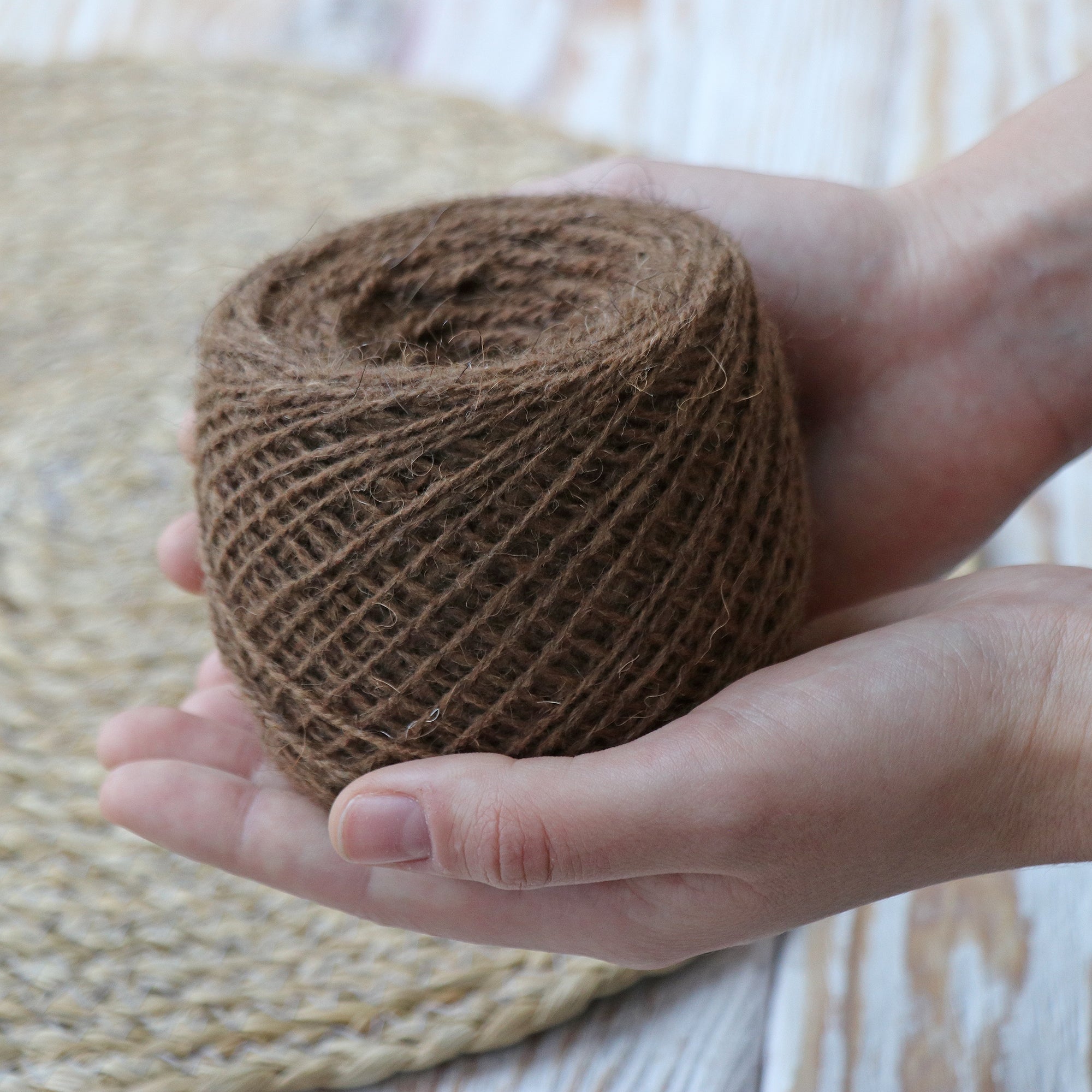 Camel Wool Yarn, 2 colors, 3.53 oz / 383 yds