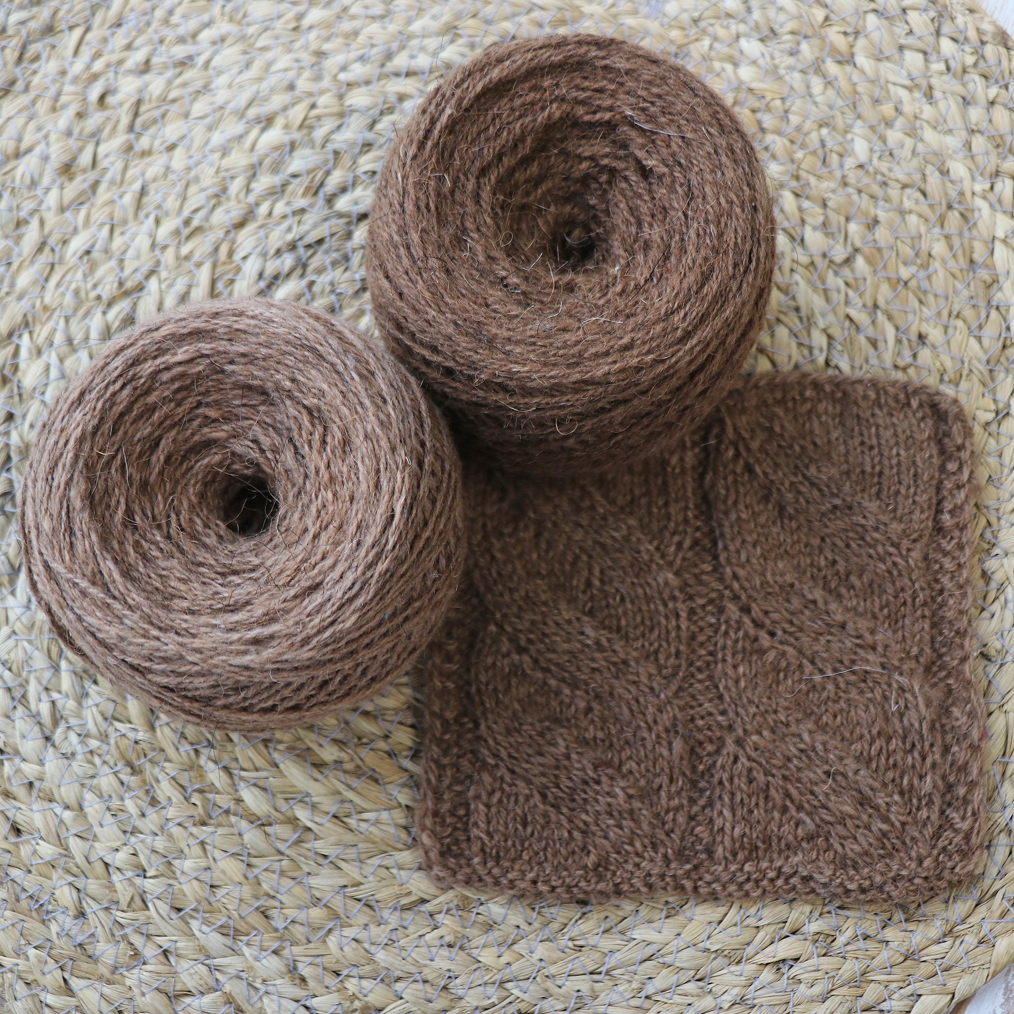 Camel Wool Yarn, 2 colors, 3.53 oz / 383 yds