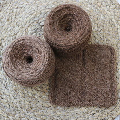 Camel Wool Yarn, 2 colors, 3.53 oz / 383 yds