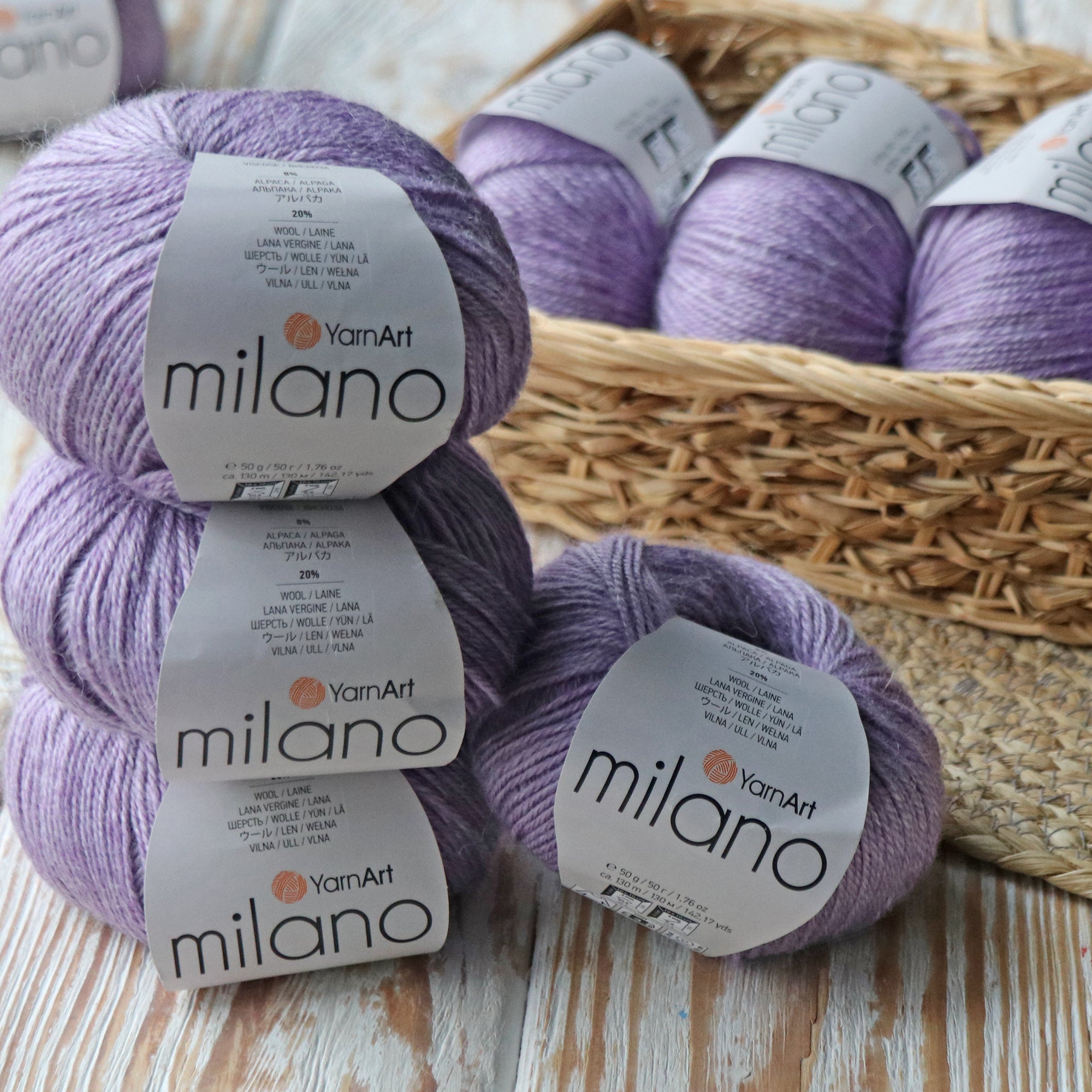 YarnArt Milano, 10 skeins pack, 1.75 oz / 143 yds each