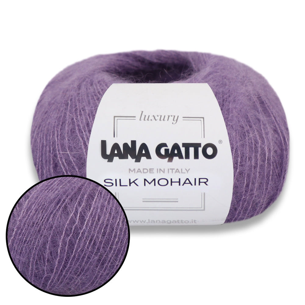Lana Gatto Silk Mohair, 17 colors, 0.88 oz / 230 yds