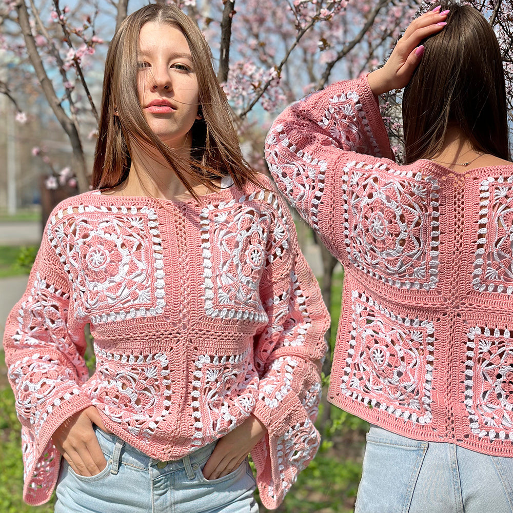 Crochet kit "Daisy blouse" + PATTERN