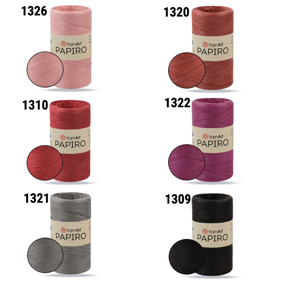 YarnArt Papiro, 22 colors, 3.5 oz / 142 yds