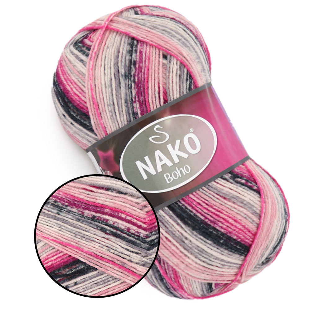 Nako Boho, 41 colors, 3.5 oz / 437 yards