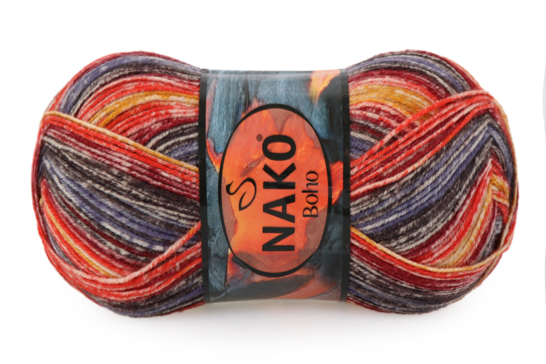 Nako Boho, 41 colors, 3.5 oz / 437 yards